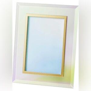 Elegant aurora borealis glass and gold Picture Frame, 6x4 photo size